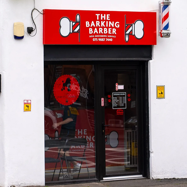 Barking Barbers Signage
